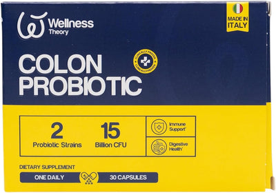 Wellness Theory Ed Colon Probiotics Capsules - Gut Health, 30 Count