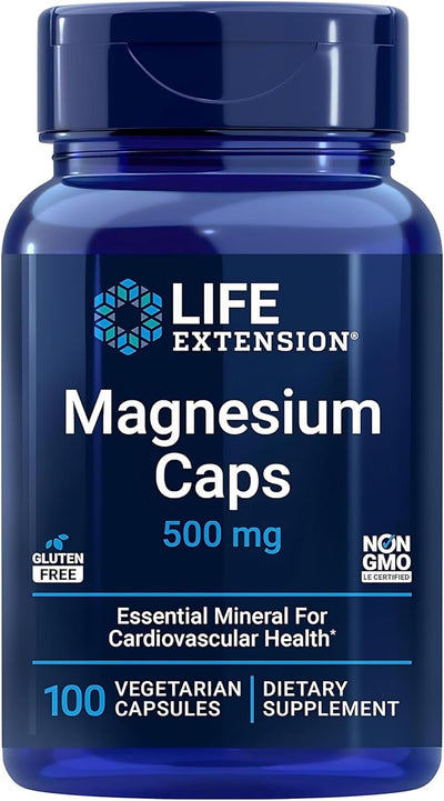 Life Extension Magnesium Caps - 500 mg, 100 Vegetarian Capsules - Image 4