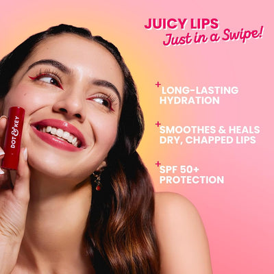 Dot & Key Lip Balm SPF 50 with Cherry Crimson - 4.5g - Image 3
