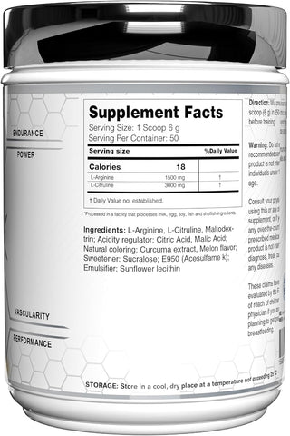 Z&M Arginine Citrulline Orange 300g