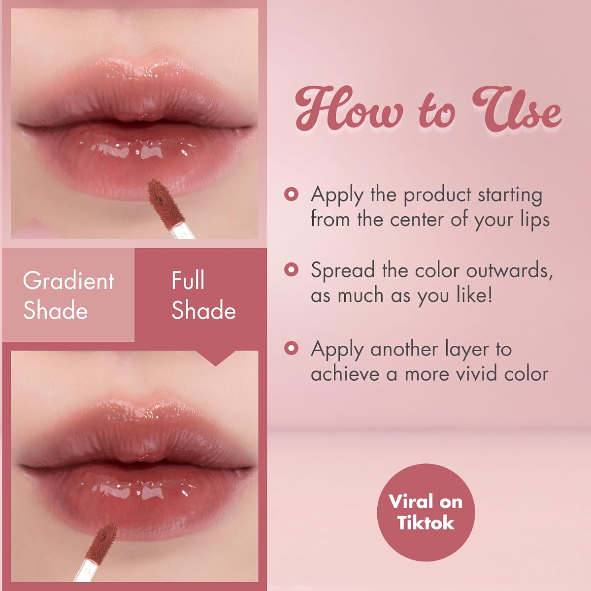 Rom&Nd Juicy Lasting Tint - Pink Pumpkin - Lip Plumping Gloss - Image 6