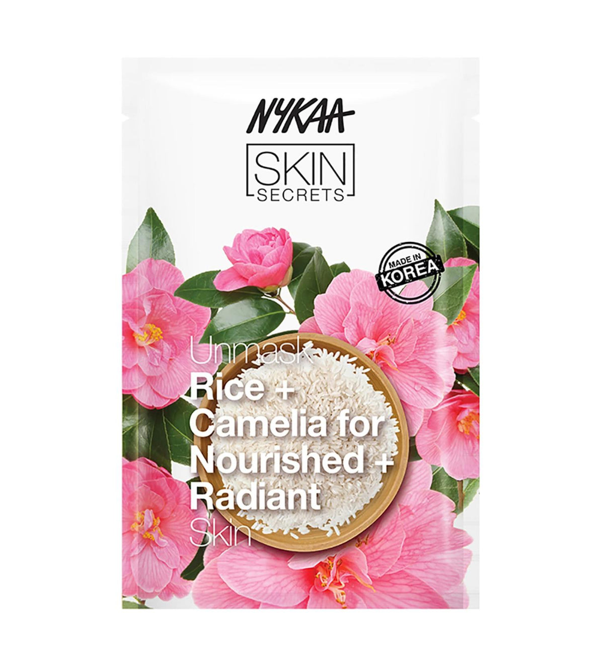 NYKAA Skin Secrets Rice & Camellia Sheet Mask