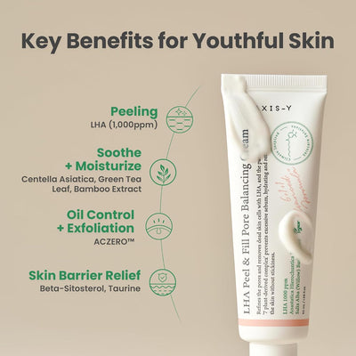 AXIS-Y LHA Peel & Fill Pore Balancing Cream - Pore Care, LHA & ACZERO Formula - 50ml - Image 4