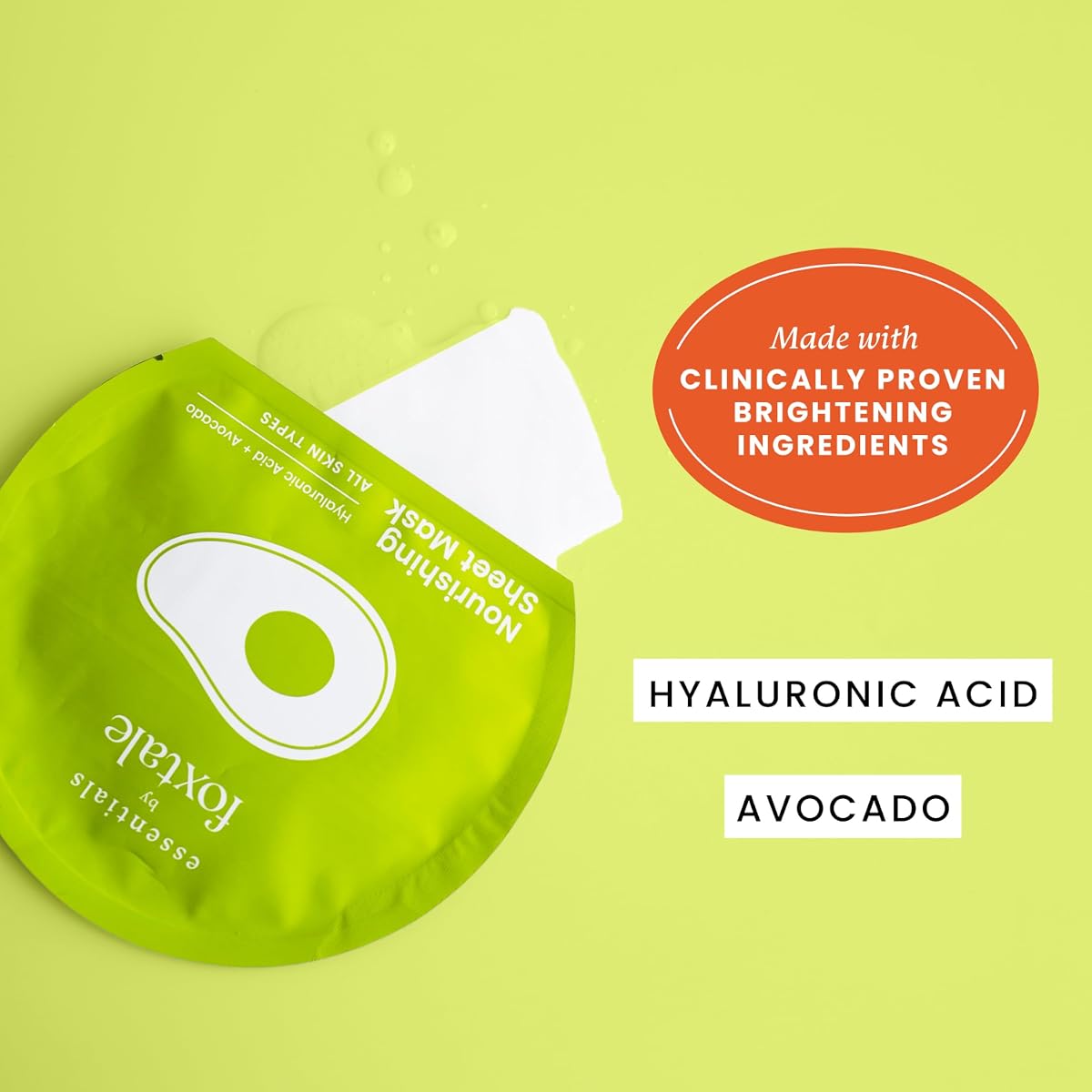 Foxtale Essentials Nourishing Sheet Mask - Vitamin & Natural Extract Infused - Single Sheet - Image 5