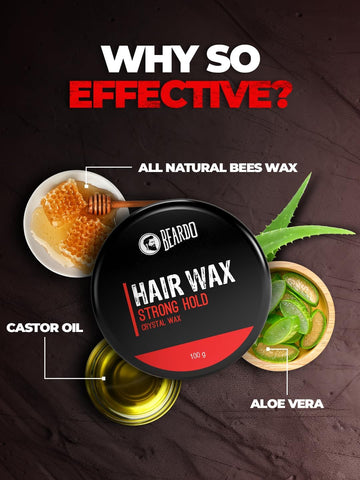 Beardo Hair Wax Strong Hold Crystal 100g
