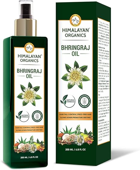 HIMALAYAN ORGANICS Pure Bhringraj Ayurvedic Hair Oil - 200ml