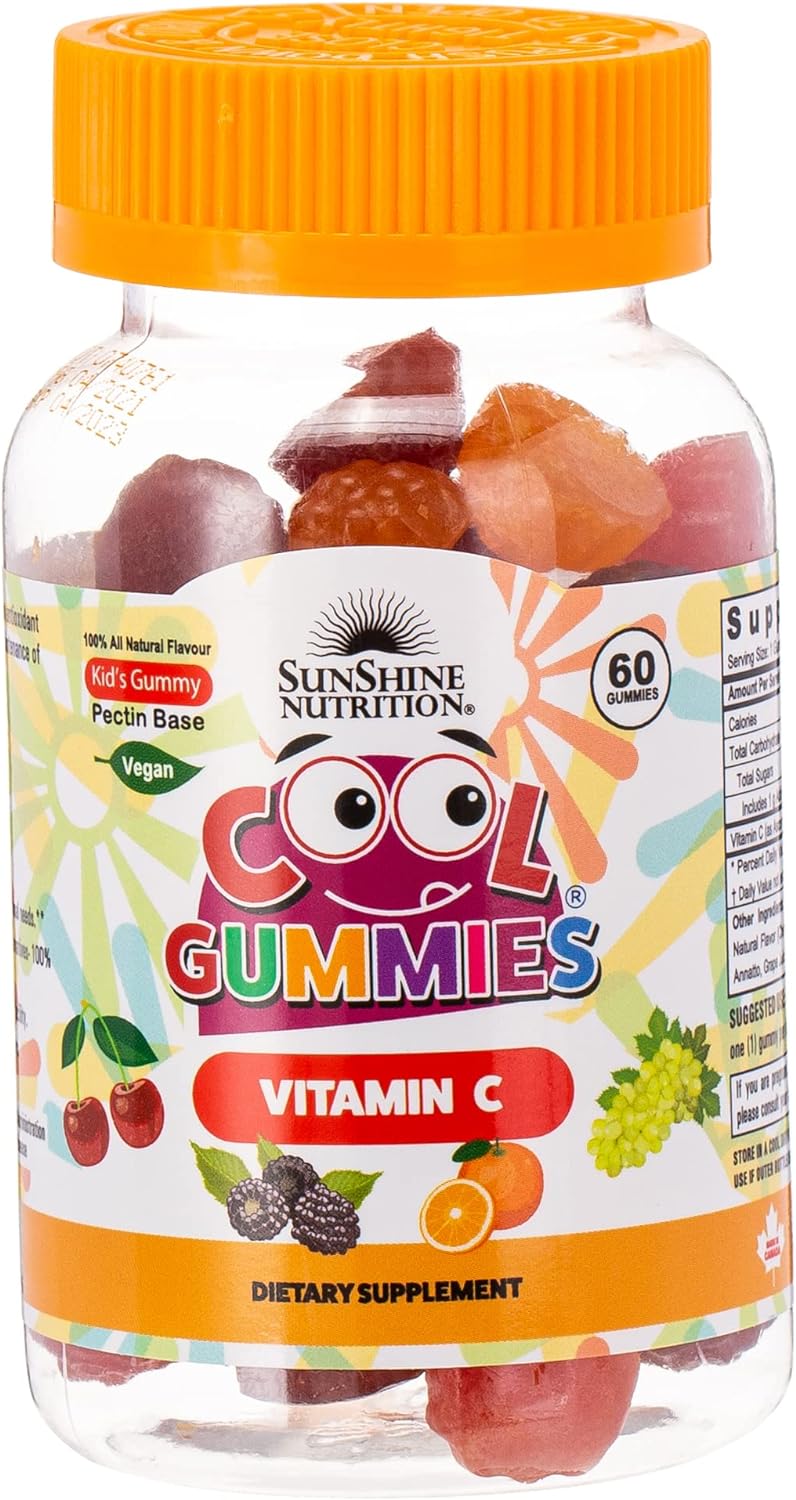 SUNSHINE NUTRITION COOL GUMMIES VITAMIN C 60'S GUMMIES