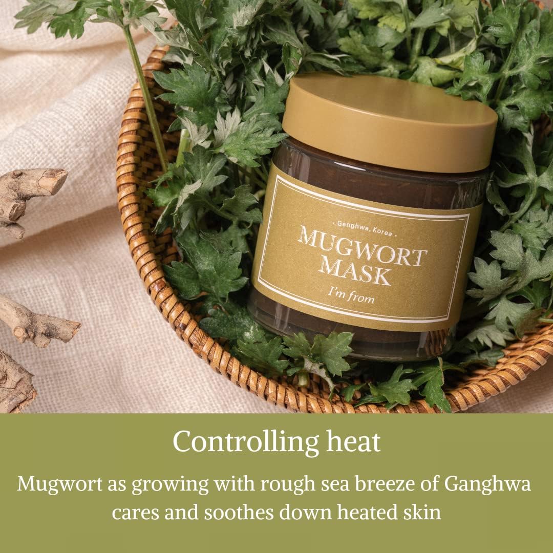 I'M FROM Mugwort Mask 110g - K-Beauty Calm & Soothe Facial Mask - Image 4