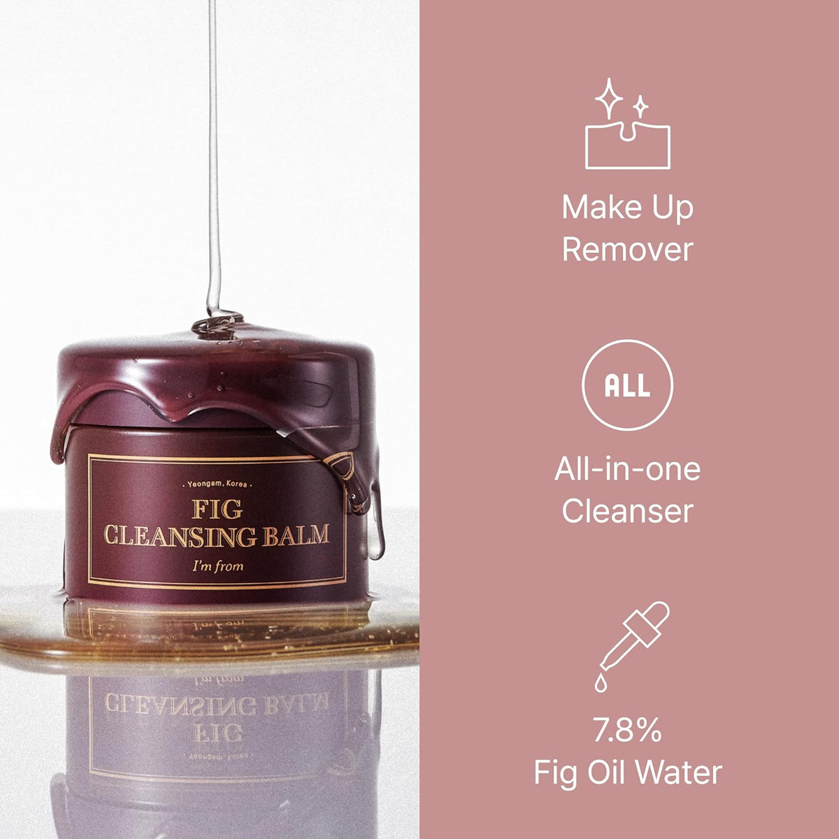 I'M FROM Fig Cleansing Balm - Face Cleanser, 100ml - Image 2