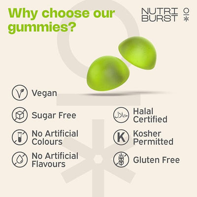 Nutriburst Nutri Greens Gummies - 60 Count, Vitamins & Minerals - Image 3