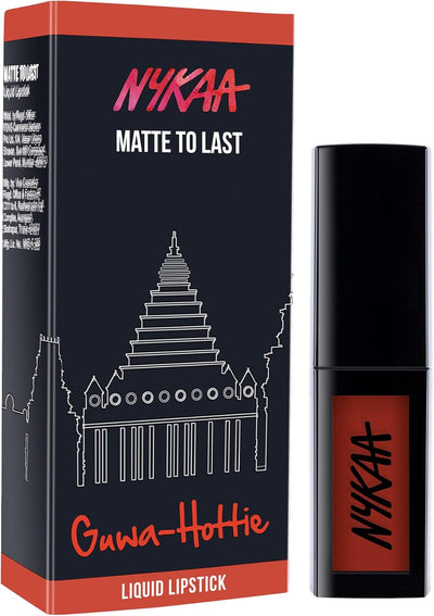 Nykaa Matte To Last! Liquid Lipstick - Guwa Hottie 03, 5ml - Image 4