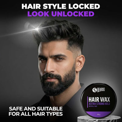 Beardo XXtra Strong Hold Hair Wax with Aloe Vera - 100g - Image 2