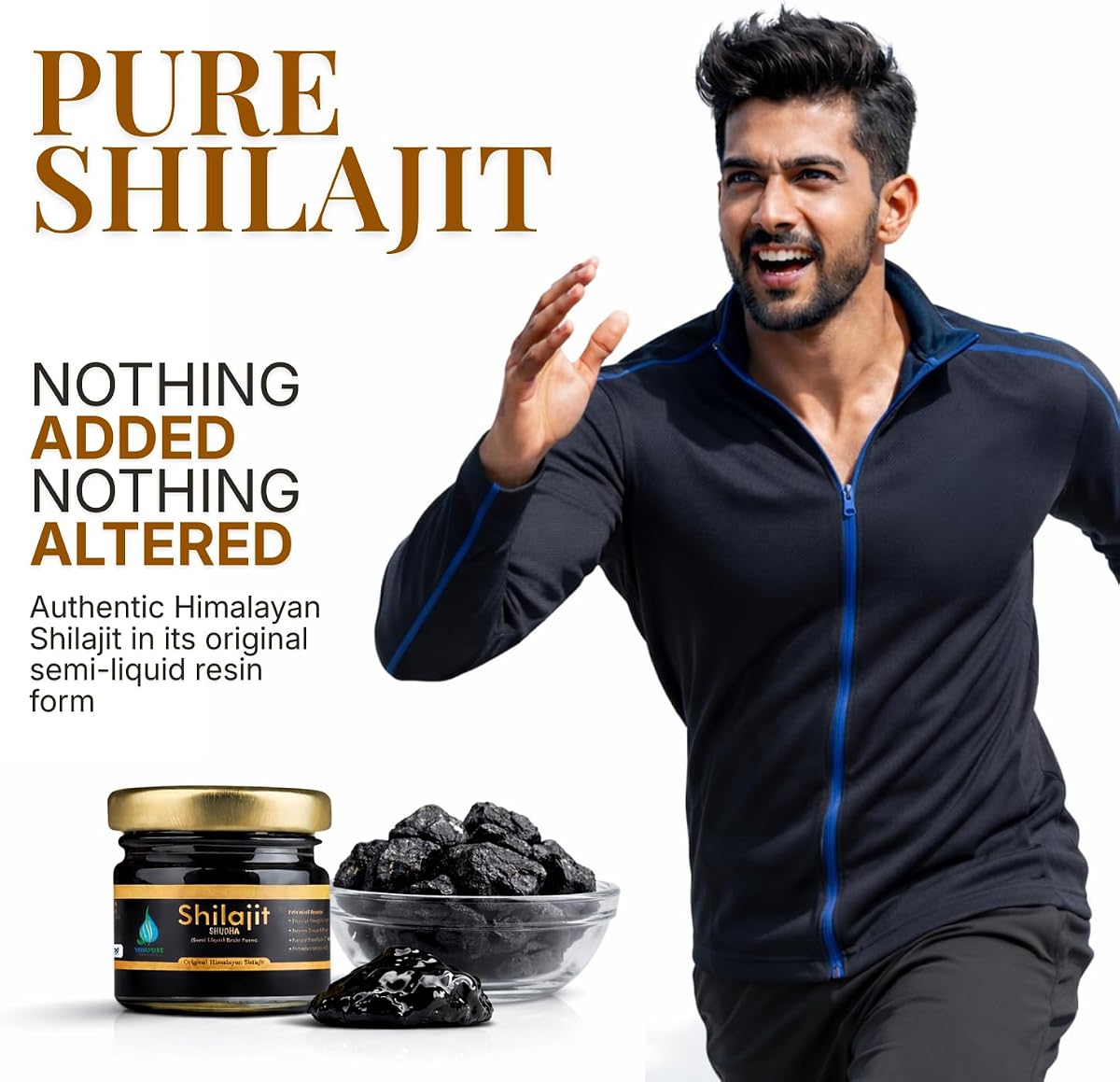 Vedapure Himalayan Shilajit Resin - Pure Ayurvedic with Fulvic Acid - 15g - Image 2