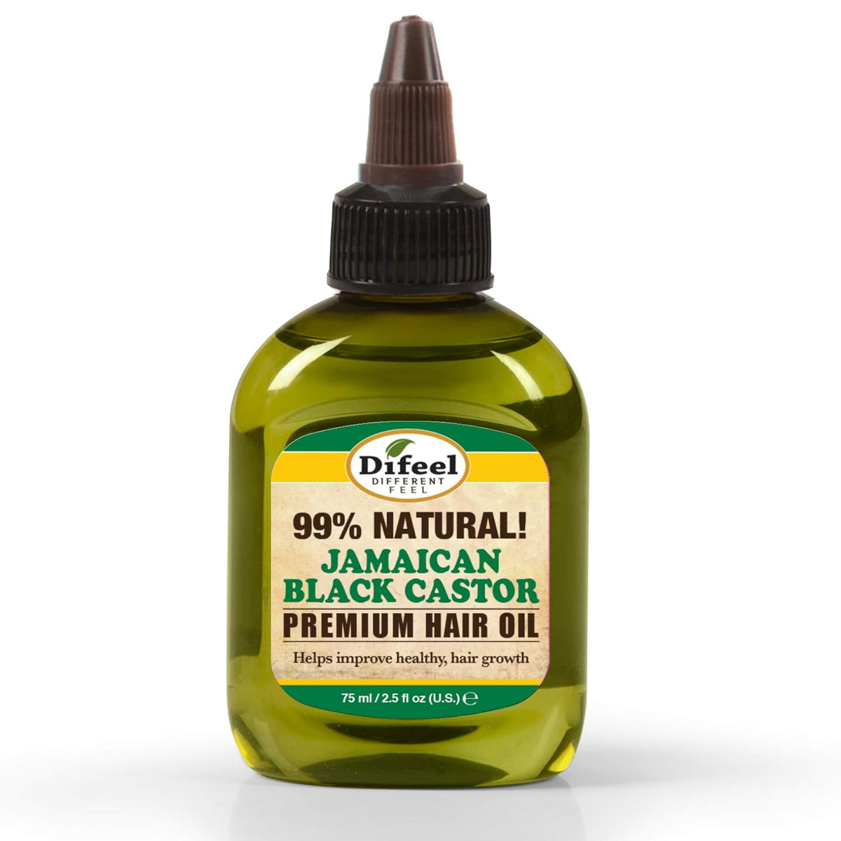 Difeel Hair Treatment - 99% Natural Jamaican Black Castor Oil, 75ml