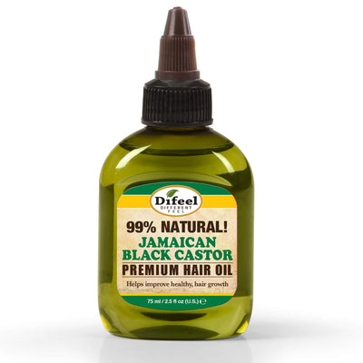 Difeel Hair Treatment - 99% Natural Jamaican Black Castor Oil, 75ml