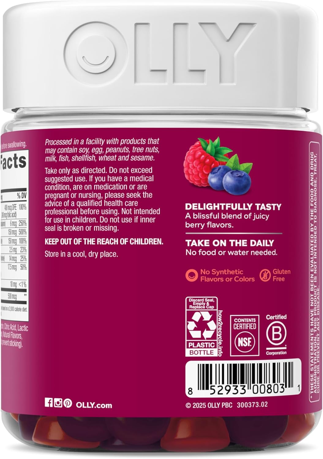 Olly Women's Daily Multivitamin Gummies - 130 Count - Image 7