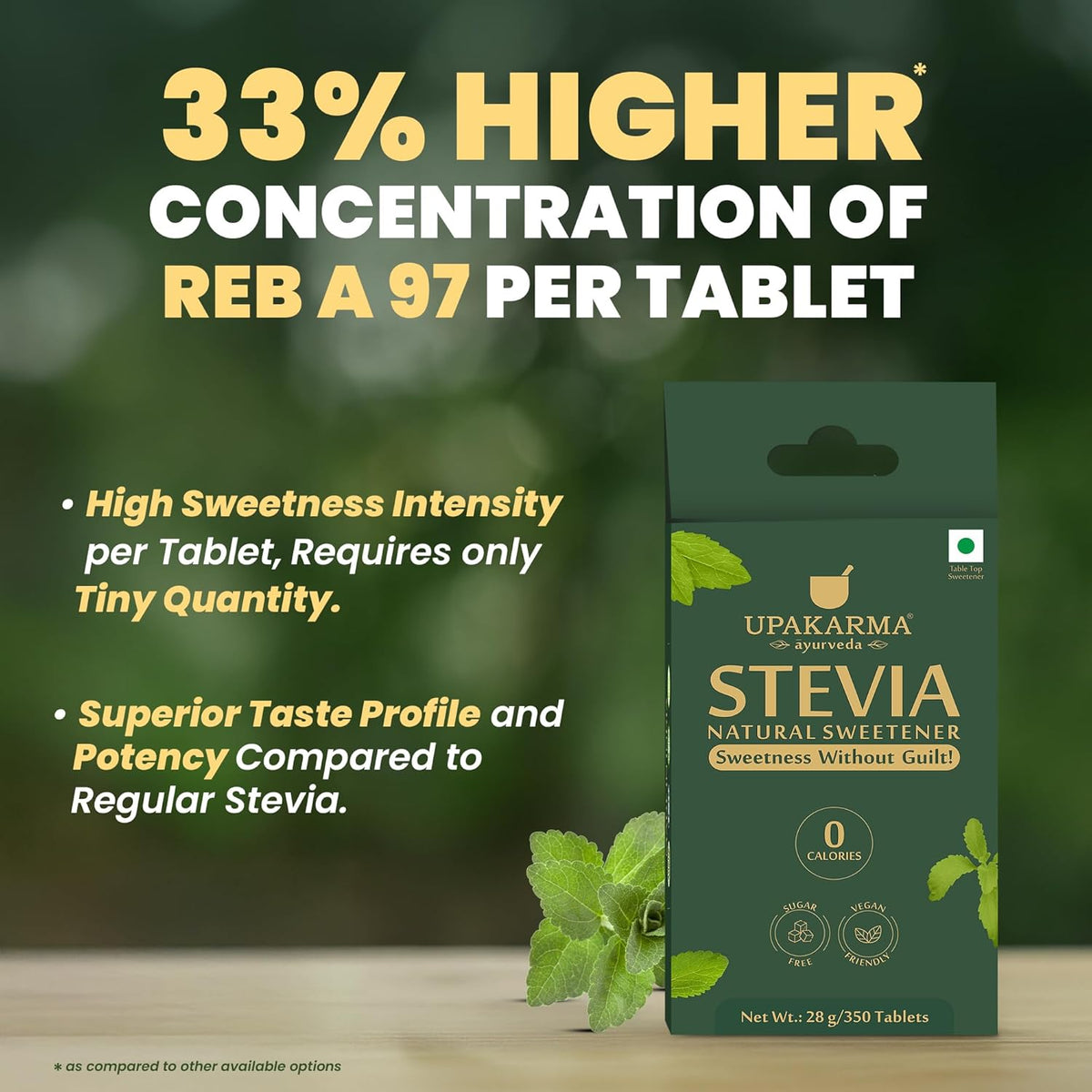 Upakarma Stevia Tablets - Herbal & Ayurvedic Sweetener, 350 Count - Image 5