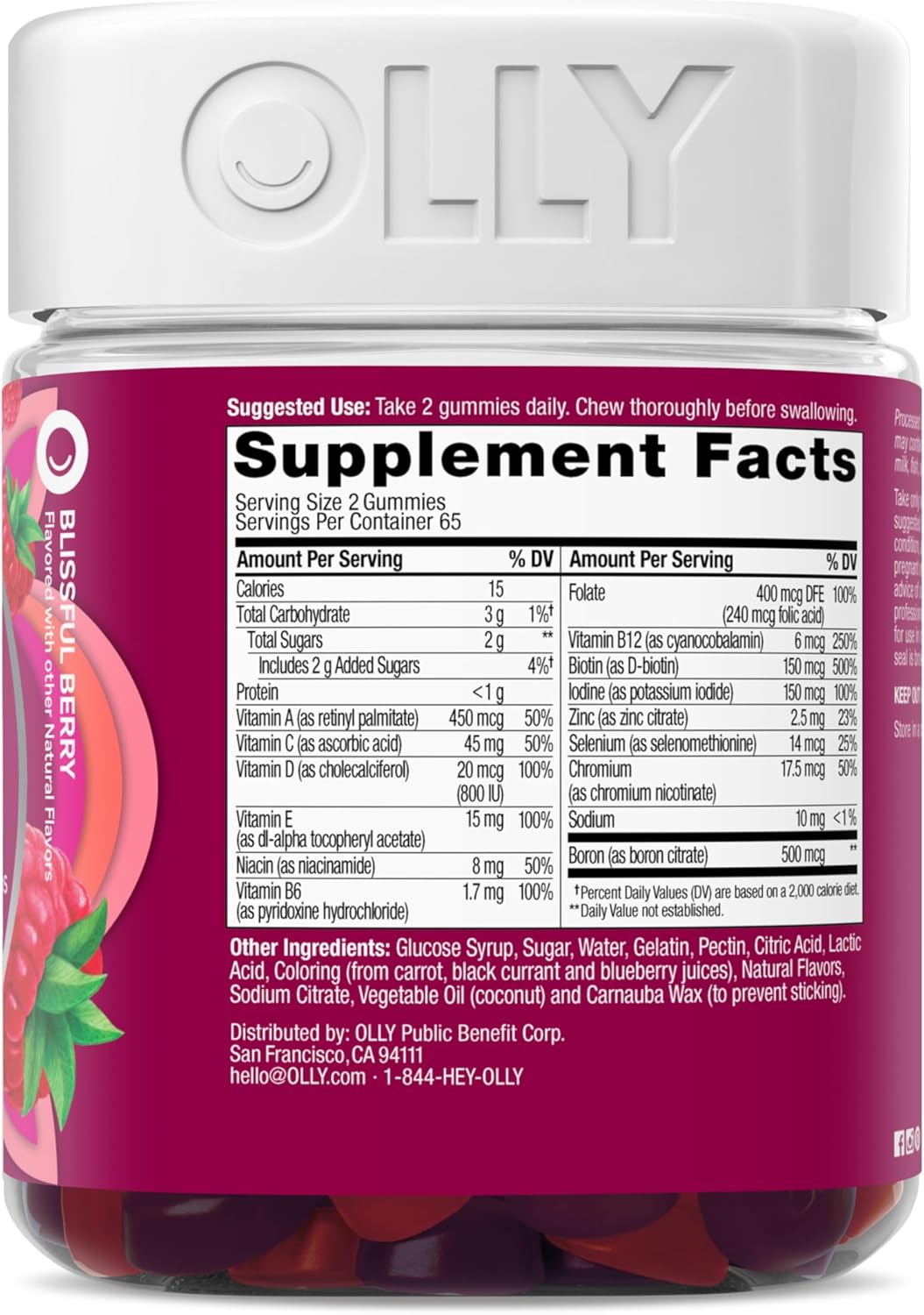 Olly Women's Daily Multivitamin Gummies - 130 Count - Image 6