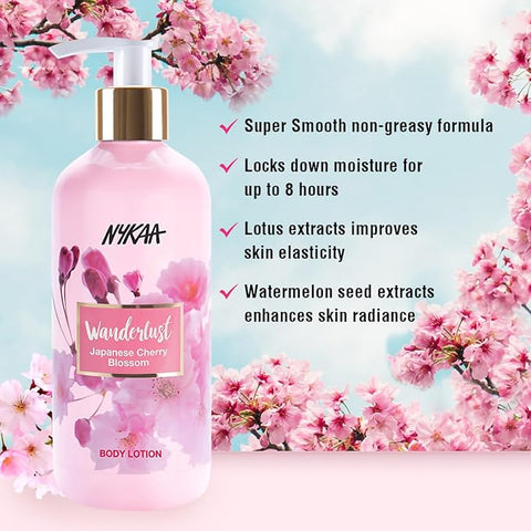 Nykaa Wanderlust Japanese Cherry Blossom Body Lotion 300ml