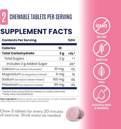SaltStick Electrolyte Fastchews - Watermelon Flavour, 60 Tablets - Image 3