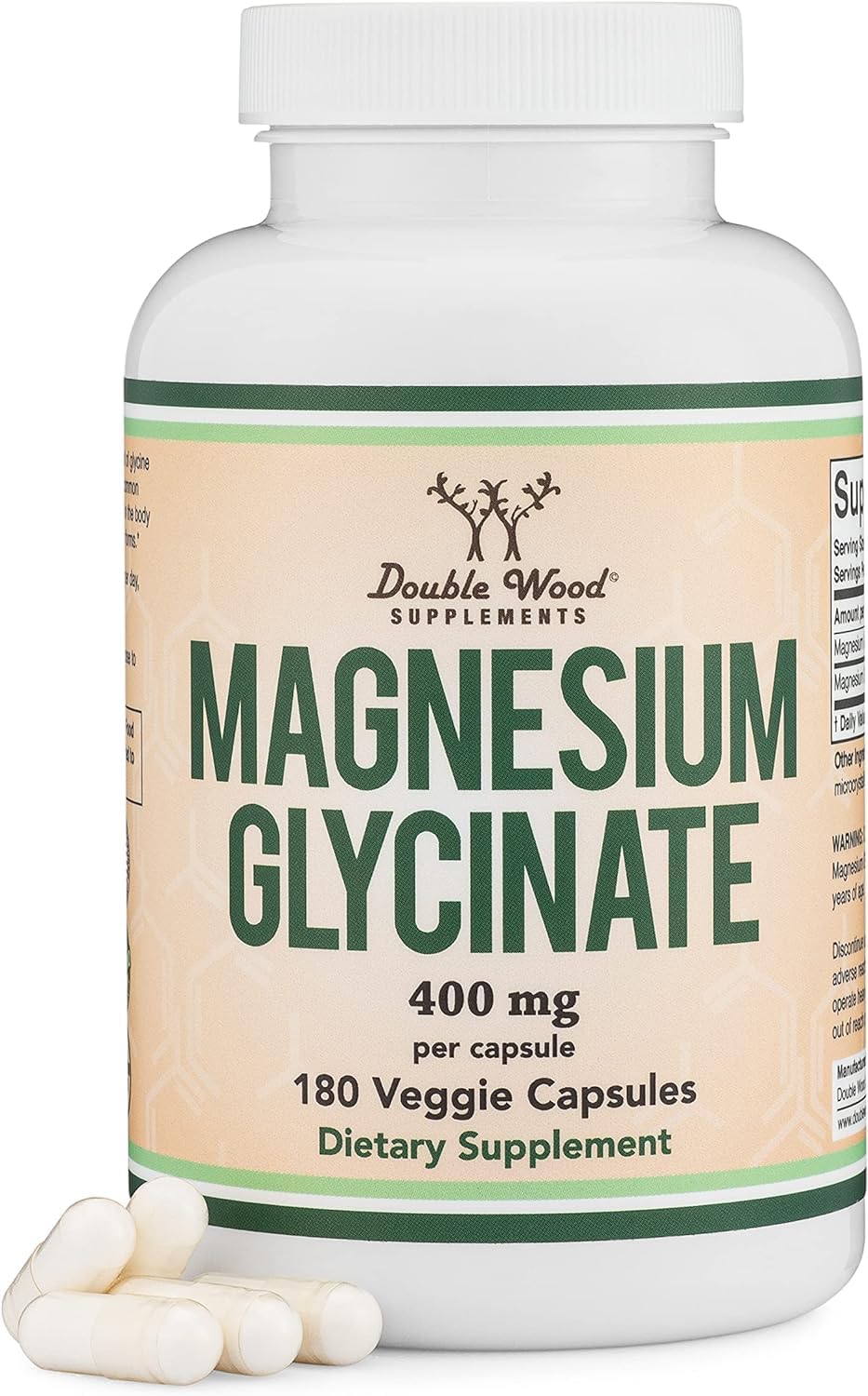 Doublewood Vitamins & Minerals Magnesium Glycinate Capsules, 180 Count - Image 7