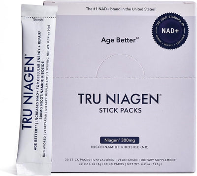 TRU NIAGEN NAD+ Booster Powder - Prebiotic & Hydration Support - 30 Sticks/300mg - Image 5