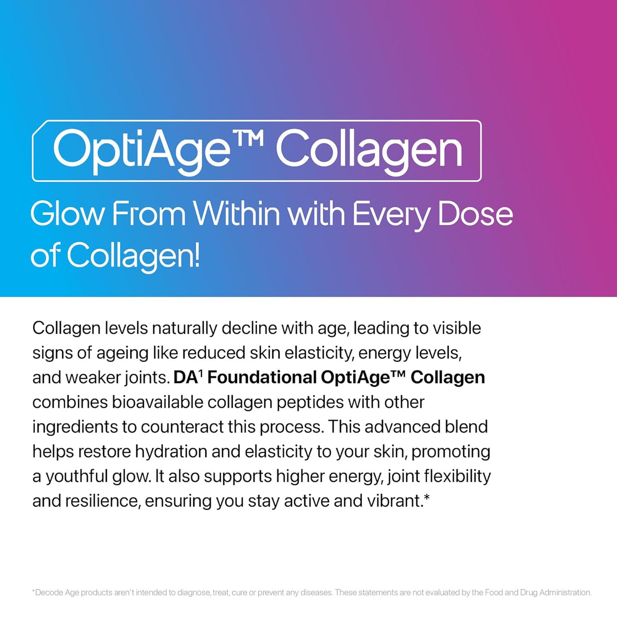 Decodeage Optiage Collagen Peptides - Unflavoured Powder, 150g - Image 3
