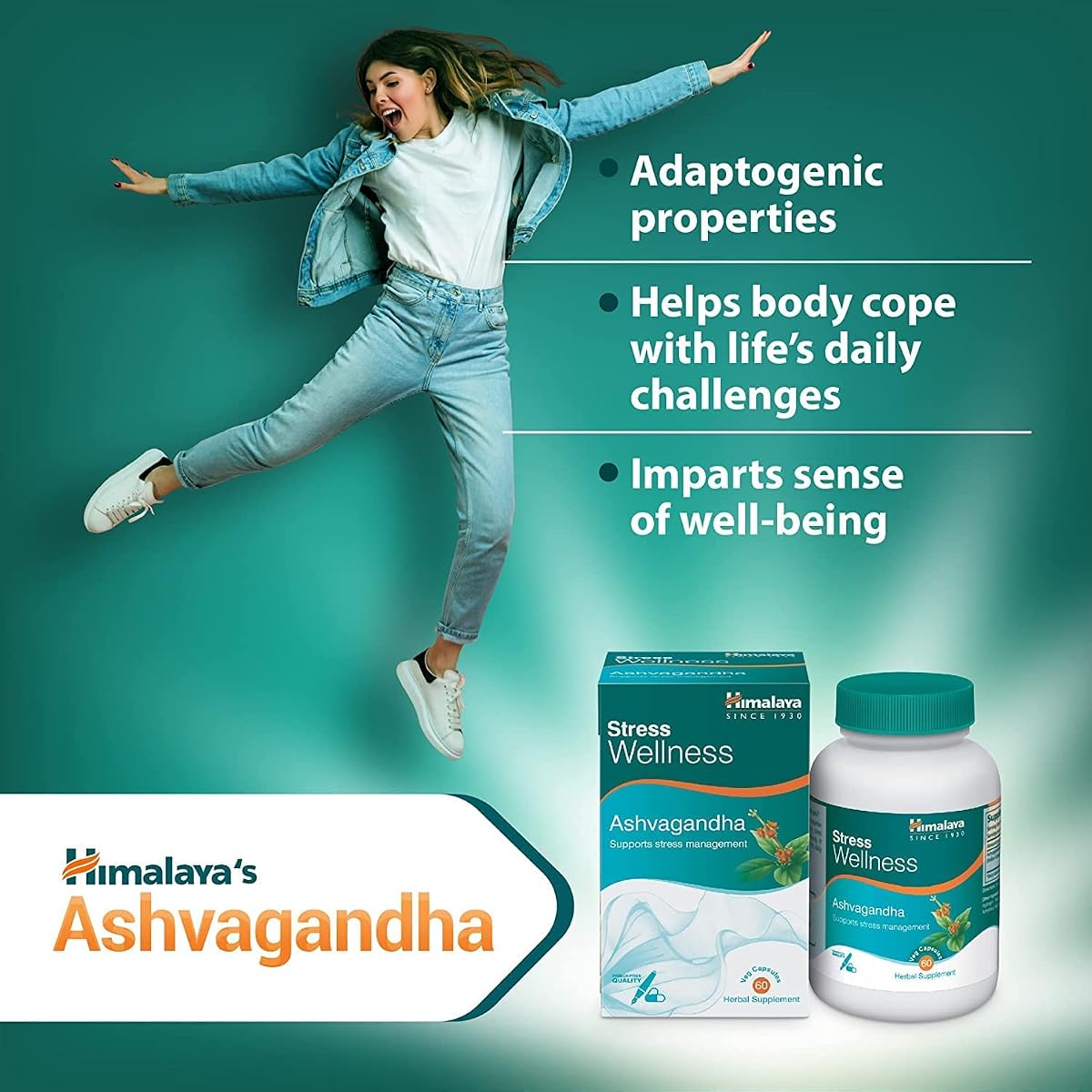 Himalayan Organics Herbal Ashvagandha Veg Capsules - 60 Count - Image 4