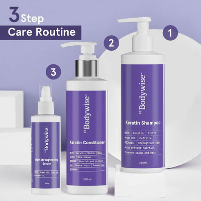 Be Bodywise Keratin Shampoo - Paraben & Sulphate Free, 250ml - Image 6