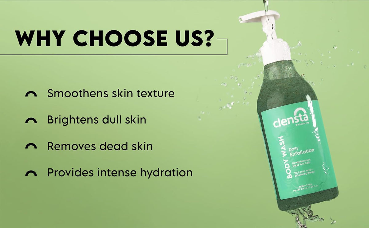 Clensta Body Wash Exfoliate - 275 ml - Image 3