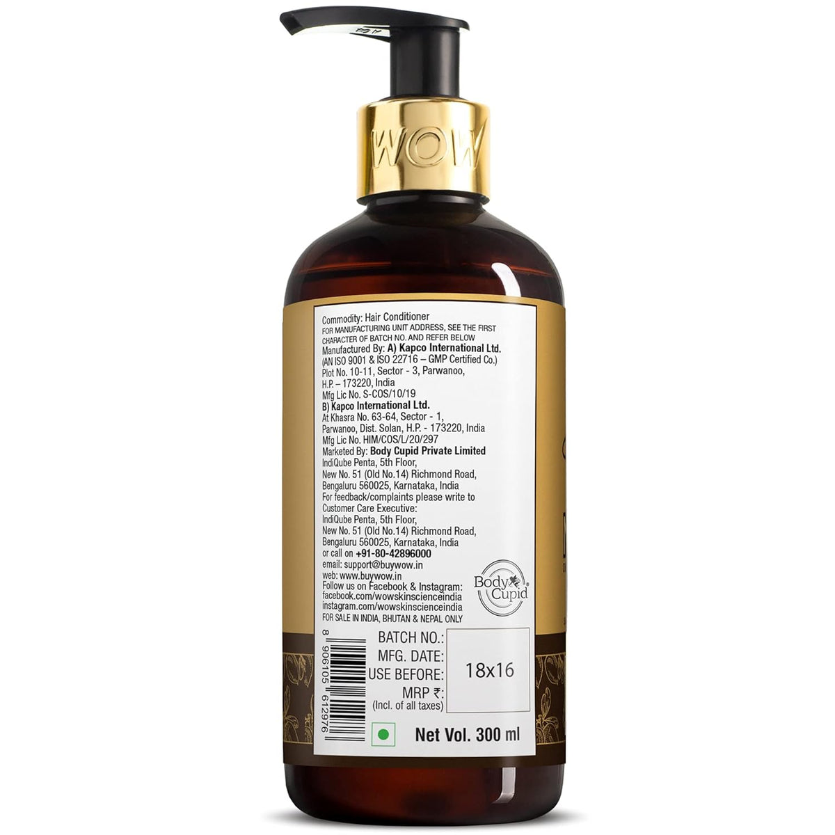 Wow Argan Oil Conditioner 300ml - Nourishing Shampoo & Conditioner - Image 3