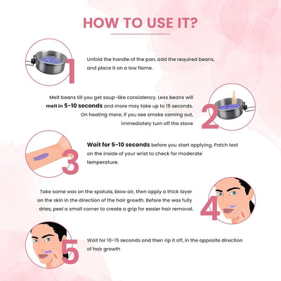 UrbanYog Brazilian Face Wax - Liposoluble, All Skin Types - 100g - Image 5