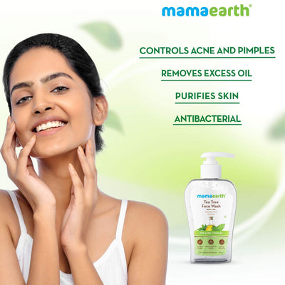 Mamaearth Tea Tree Facewash for Acne & Pimples - 250ml - Image 5