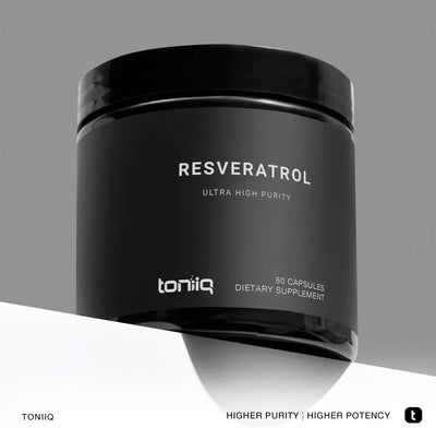 Toniiq Ultra High Purity Resveratrol Capsules - Beauty Supplement - Image 3