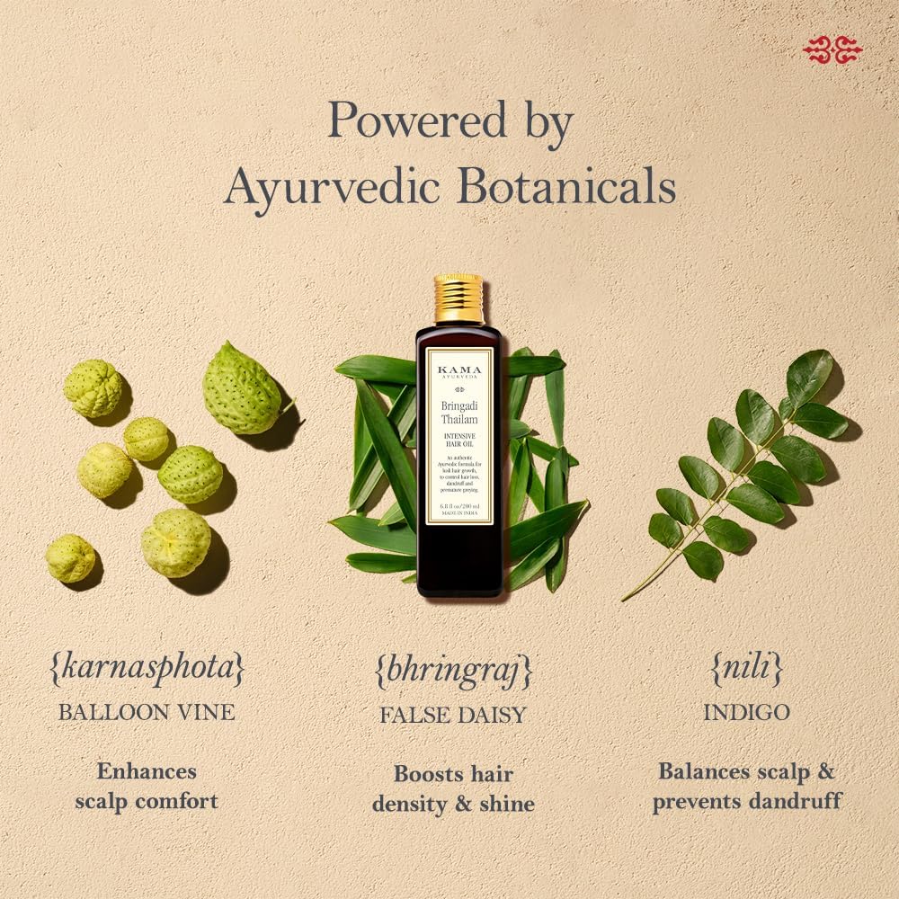 Kama Ayurveda Bringadi Intensive Hair Treatment Oil, 100ml - Image 5