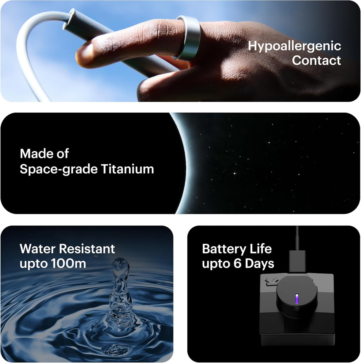 Ultrahuman Air Bionic Health Device Gold Size-10 UHRA-IQF-AG-10 - Image 5