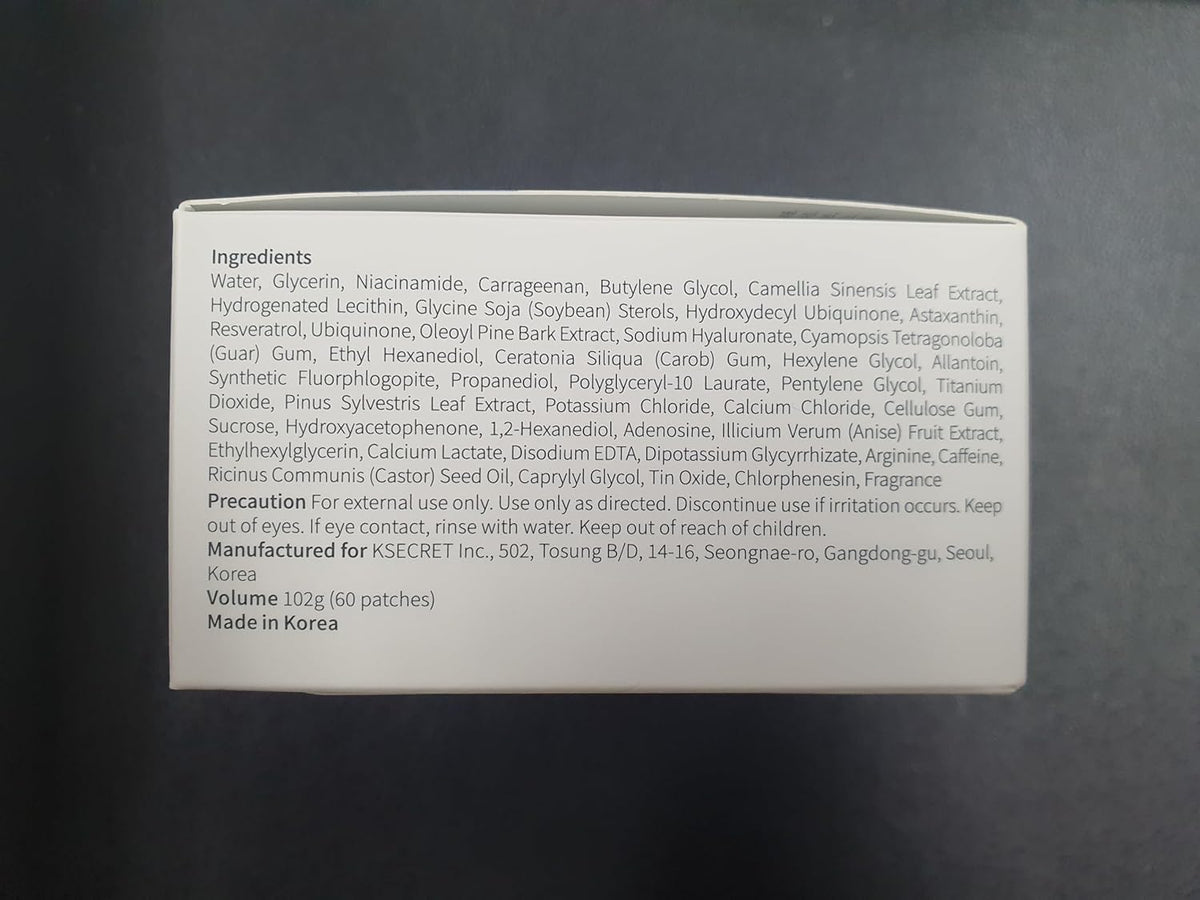 K-SECRET SEOUL 1988 Instant Relief Eye Gel Patches - Caffeine - 10 Pairs - Image 5