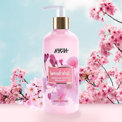 Nykaa Wanderlust Japanese Cherry Blossom Body Lotion - 300ml - Image 3