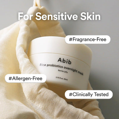 Abib Rice Probiotics Overnight Mask Barrier Jelly - 80ml - Image 7