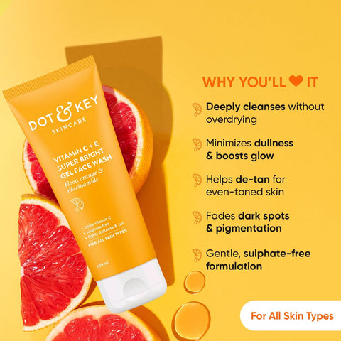 Dot & Key Vit C + E Gel Facewash 100ml