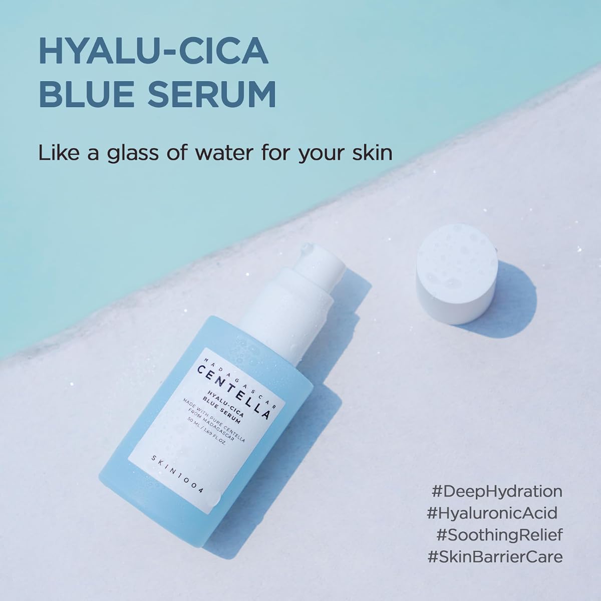 Skin1004 Madagascar Centella Hyalu-Cica Blue Serum - 50ml - Image 2