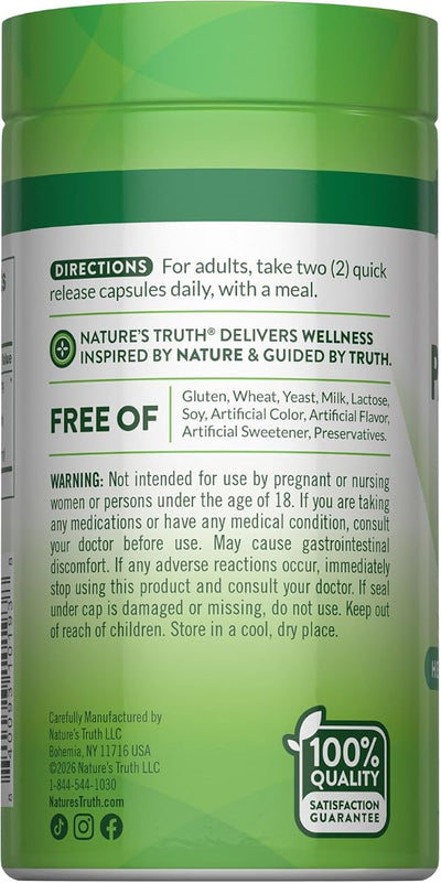 Nature's Truth Saw Palmetto Herbal Complex - 120 Capsules - Image 7