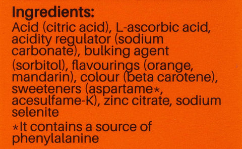 Sunshine N Immune Support Efferv Orange Tabs 20'S