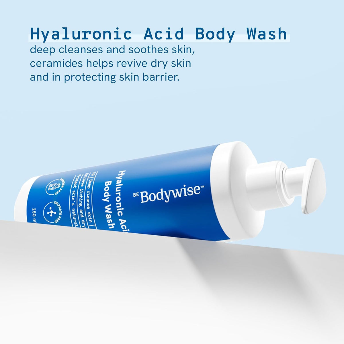 Be Bodywise Hyaluronic Acid Body Wash with Aloe Vera Extract - 250ml - Image 4