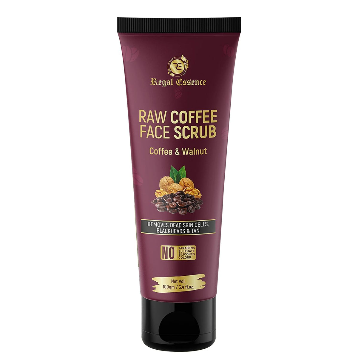 Vedapure Exfoliating Coffee Face Scrub, Masks & Exfoliators, 100 ml