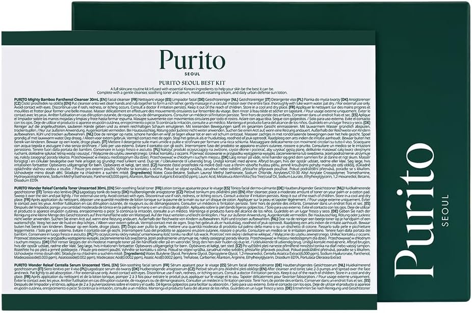 Purito Skincare Kit with Panthenol, Centella, Bamboo - 3.52 fl. oz. - Image 8