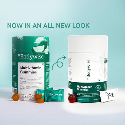 Be Bodywise Multivitamin Gummies - With Fibre & Essential Vitamins - 60 Gummies - Image 2