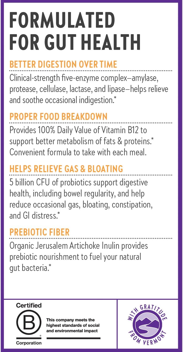 New Chapter All-Flora Probiotic-Enzyme Complex - 90 Capsules - Image 3