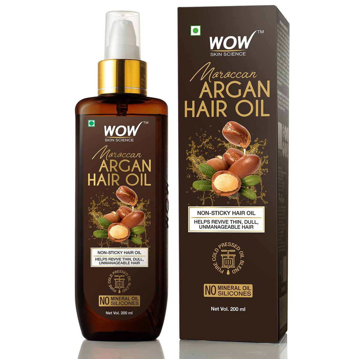 Wow Argan Hair Oil with Comb - 200ml