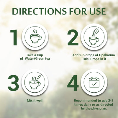 Upakarma Ayurveda Tulsi Drops - Herbal Immunity Booster, 30ml - Image 5